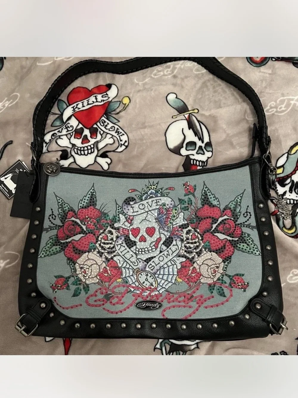 Ed hardy hobo bag NWT